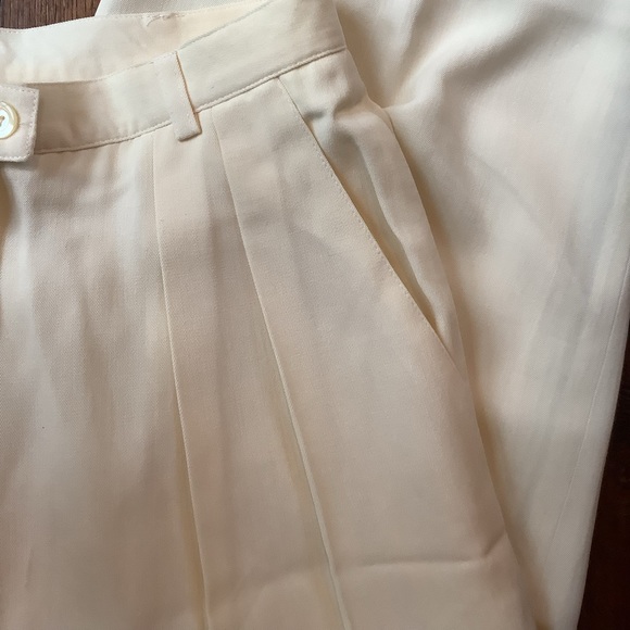 TALBOTS COLLECTION. NWT. SIZE 6. IVORY CREAMY WHITE DRESS PANTS - Picture 2 of 9